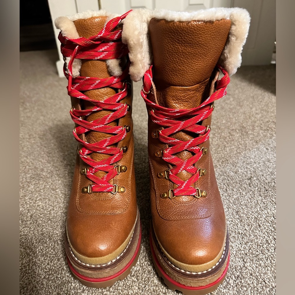 Fur lined, wedge, winter boots